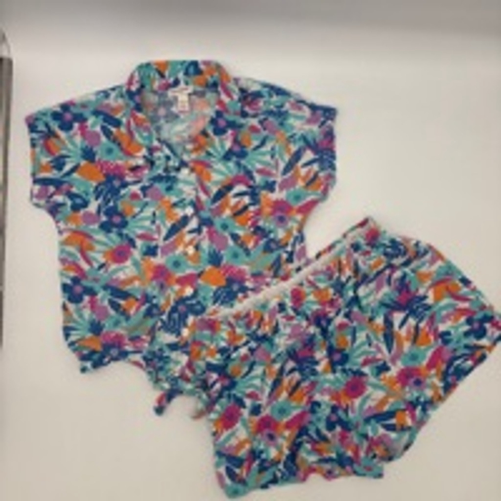CAT & JACK Floral Short Set Size 10/12